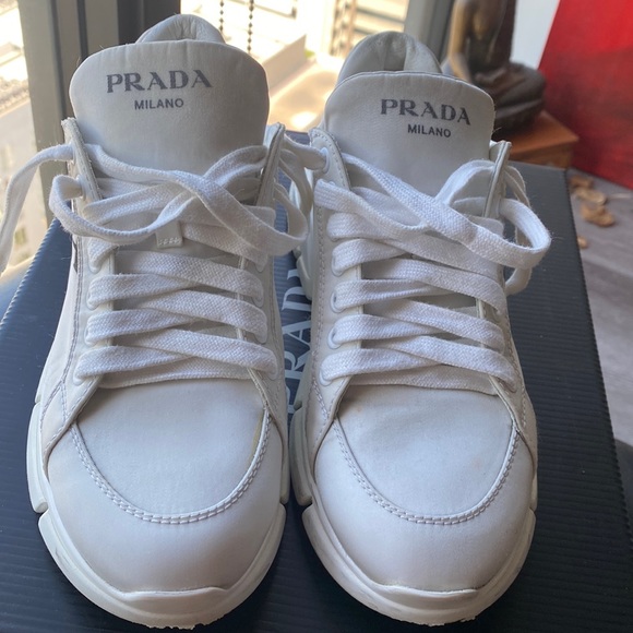 Prada Re-Nylon Sneakers 1000% Authenticated - 37 1/2 Please Read Description - Picture 3 of 16